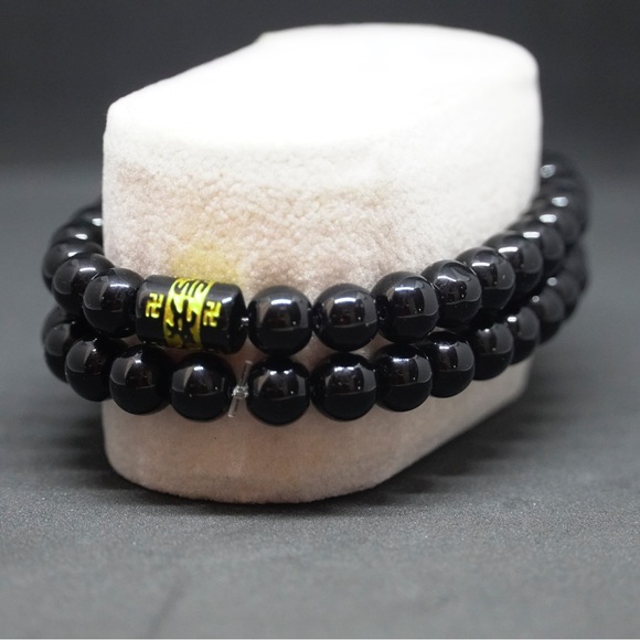 Other - 2Pcs 8mm Beaded Bracelets Set #9876